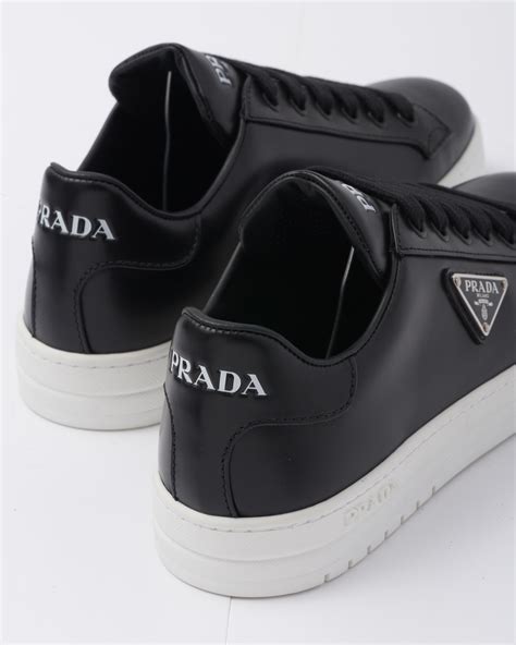 womens black prada sneakers|prada downtown sneakers women's.